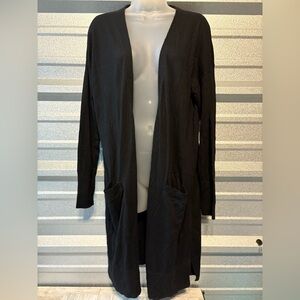 Halogen Black Longline Cardigan